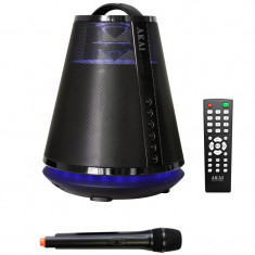 Boxa portabila Akai, ABTS-605B, 25W, Bluetooth, Karaoke, Radio, Negru foto