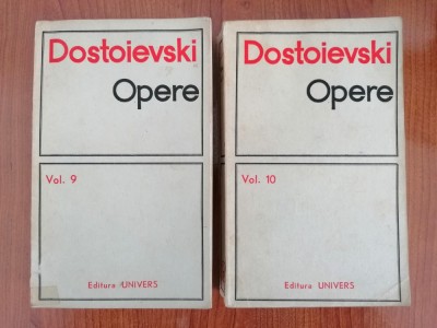 Dostoievski, Opere, Vol. 9 și 10 (Frații Karamazov) (stare acceptabilă) foto