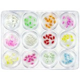 Cumpara ieftin Kit nail art - Diamante 5x3mm, 12 buc