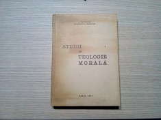 STUDII DE TEOLOGIE MORALA - NICOLAE MLADIN (autograf) - 1969, 408 p. foto