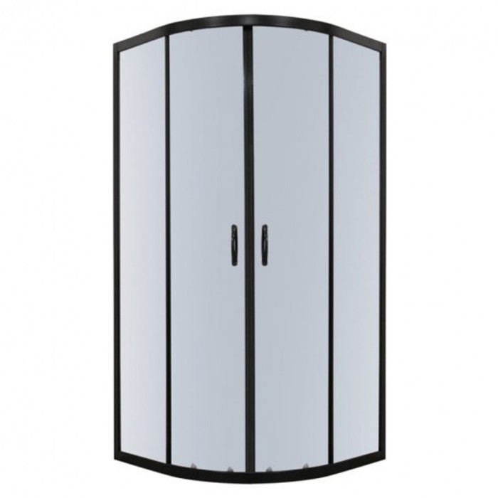 Cabină de duș cu ușă glisantă curbată TIARA80 80x80 cm