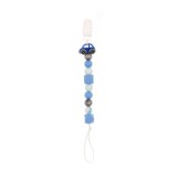 Cumpara ieftin Coccorito Colier pentru suzeta din silicon, masina bleu, 1 bucata