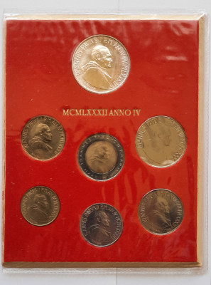 Set monede Vatican - Ioan Paul II, anul 1982-4 - G 4002 foto