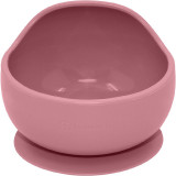 Petite&amp;Mars Take&amp;Match Silicone Bowl castron cu ventuză Dusty Rose 6 m+ 360 ml