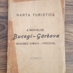 Harta turistica a masivelor Bucegi - Garbova - RADU Titeica