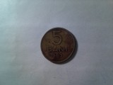Moneda 5 Bani 1957 ,bronz , cal. mediocru