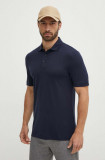 BOSS tricou polo bărbați, culoarea bleumarin, uni, 50508830