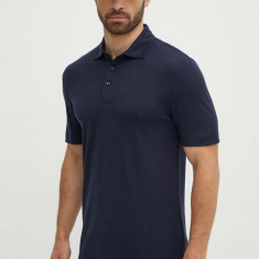 BOSS tricou polo bărbați, culoarea bleumarin, uni, 50508830