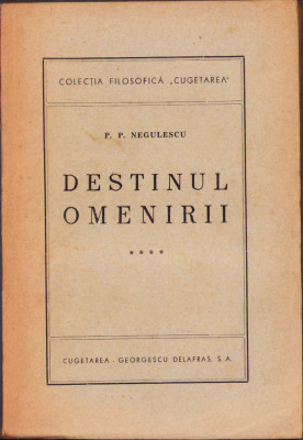 HST C979 Destinul omenirii 1944 volumul IV Negulescu foto