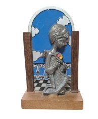 MICUT OBIECT VINTAGE DECORATIV DIN PELTRO