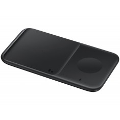 Incarcator Retea Wireless Samsung Duo EP-P4300, Pentru Telefon / Ceas / Casti QI, Fast Wireless, 9W, Varianta cu Incarcator Priza, Negru EP-P4300TBEGE