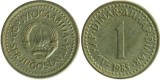 Iugoslavia 1984 - 1 dinar, circulata