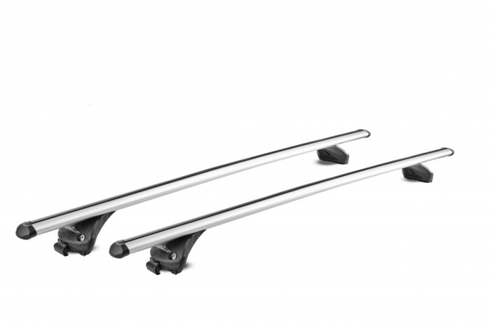 Bare transversale Green Valley Easy One Quick Aluminiu pentru Mercedes C-Class Combi/Break S205 2014-2021, cu prindere pe bare longitudinale integrate