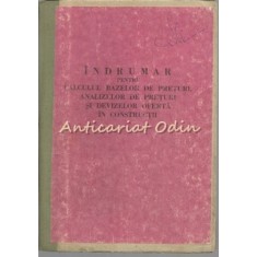 Indrumar Pentru Calculul Bazelor De Preturi, Analizelor De Preturi-I. Stefanescu