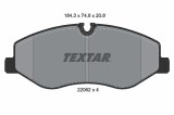 TEXTAR 2206201 Q+ set placute frana,frana disc