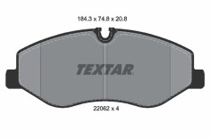 TEXTAR 2206201 Q+ set placute frana,frana disc