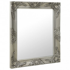 Oglinda de perete în stil baroc, argintiu, 50 x 60 cm GartenMobel Dekor