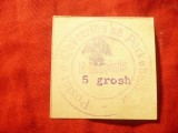 Timbru Albania 1913 - 5 gr violet nestampilat