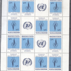 Hungary 1979 Human rights sheetlet Mi.3334 MNH S.733