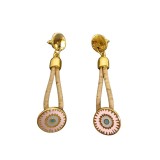 Cercei lungi din pluta cu talisman