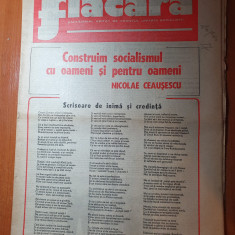 flacara 27 ianuarie 1977-ziua lui ceausescu,art. foto jud.bihor,biharia,f.neagu