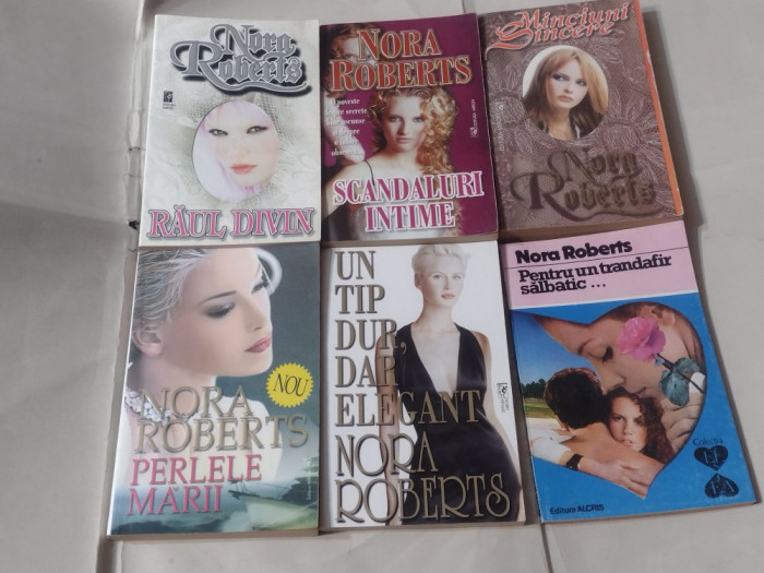 LOT 6 CARTI NORA ROBERTS~RAUL DIVIN+SCANDALURI INTIME+MINCIUNI SINCERE+PERLE...