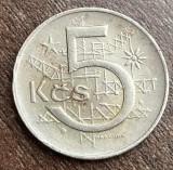C50 - Moneda foarte veche - Cehoslovacia - 5 kororane - 1973