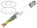 Cablu ecranat Li2YCY-TP 2x2x0,34mm2 cupru cositorit