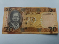 Sudanul de Sud-20 Pounds 2015 foto