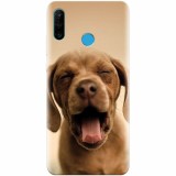 Husa silicon pentru Huawei P30 Lite, Cute Yawning Puppy