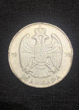 Moneda 50 dinari 1938 argint Iugoslavia, Europa