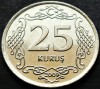 Moneda 25 KURUS - TURCIA, anul 2009 * cod 3425 = A.UNC, Europa