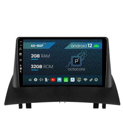 Navigatie Renault Megane 2 (2002-2009), Android 12, P-Octacore 2GB RAM + 32GB ROM, 9 Inch - AD-BGP9002+AD-BGRKIT371 foto