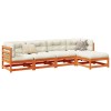 Gossi set mobilier de gradina cu perne, 5 piese, lemn masiv de pin