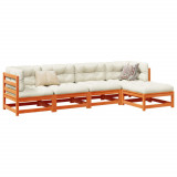 Gossi set mobilier de gradina cu perne, 5 piese, lemn masiv de pin