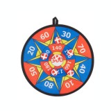 Joc darts pentru copii cu 5 bile velcro, multicolor, 28 cm, Oem