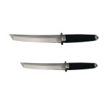 Cumpara ieftin Set doua cutite de vanatoare, IdeallStore&reg;, otel inoxidabil, argintiu, 32.5 cm, toc inclus