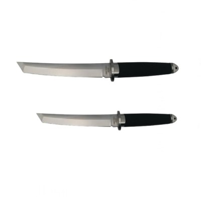 Set doua cutite de vanatoare, DEPOX&amp;reg;, otel inoxidabil, argintiu, 32.5 cm, toc inclus foto