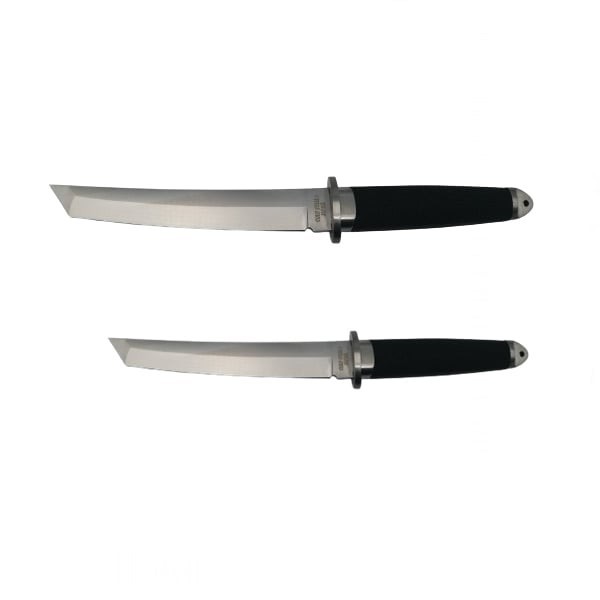 Set doua cutite de vanatoare, DEPOX&reg;, otel inoxidabil, argintiu, 32.5 cm, toc inclus