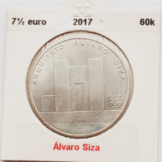 172 Portugalia 7,5 Euro 2017 Álvaro Siza km 880 argint