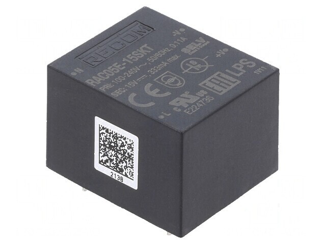 Convertor AC/DC 5W 90-264VAC la 15VDC