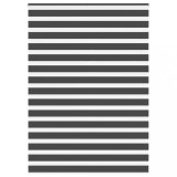 vidaXL Jaluzea tip zebra neagră lățime țesătură 150,9 cm poliester
