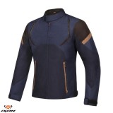 Geaca (jacheta) barbati pentru scuter - motocicleta Urban/Heritage Ixon mid-season model Striker Retro WP MS culoare: negru/navy/maro Negru/navy/maro