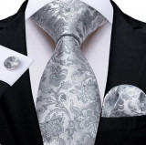 Set cravata + batista + butoni - matase -- model 782