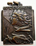 5.173 ITALIA MEDALIE MILITARA ARMATA RECRUTI W VIVA L'ESERCITO W VIVA I COSCRITTI