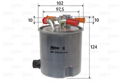 VALEO 587572 filtru combustibil foto
