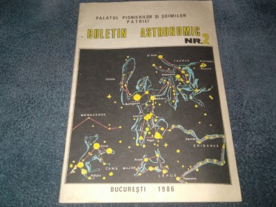 BULETIN ASTRONNOMIC NR 2 1986 foto