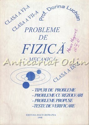 Probleme De Fizica. Mecanica - Dorina Luchian