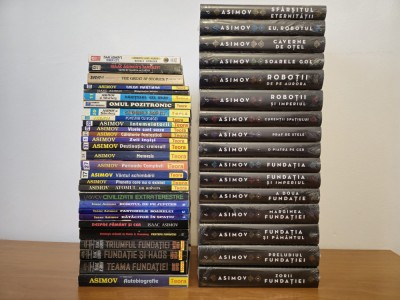 Isaac Asimov - Colectie de 45 de carti SF - Carti Noi (Seria Fundatia, Robotii, Imperiul Galactic) si Vechi (rare) foto