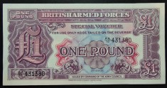 Bancnota 1 POUND - BRITISH ARMED FORCES, seria 2a * cod 150 = UNC